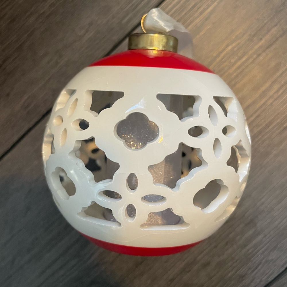 Red and White Christmas Ornament